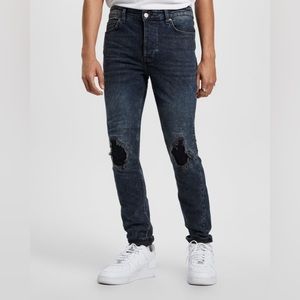Ksubi chitch blue kolla slashed - slim fit size 29